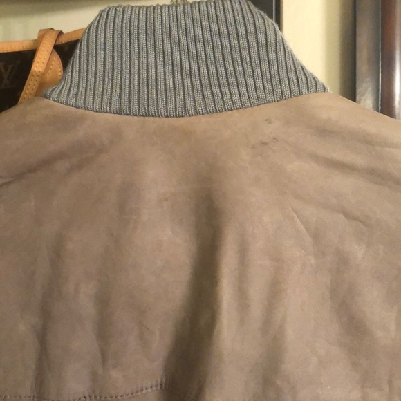 Banana Republic Gray Leather Jacket - Picture 7 of 8